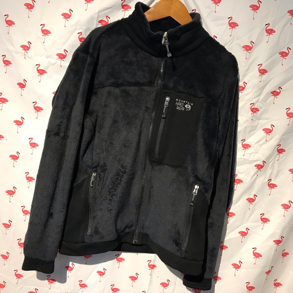Mountain Hardwear Womens L Black Zip Fleece A5484